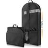 Bruce.® Borsa Porta Abiti da Viaggio, 12 cm di Profondità, 120 x 60 cm, Custodia Abiti con Cerniera Antitarme, Copriabiti da Armadio Antipolvere 120 GSM, Porta Abito da Viaggio Uomo e Donna