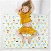 Aolso Bambino Fasciatoio Impermeabile 70*90cm, Tappetino per Cambio Bambino Portatile, Materassino Neonato Lavabile (PU)