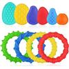Aolso Fidget Toys,4 Pezzi di Braccialetti Fidget Elastici 6 Pezzi di Pietre sensoriali for Antistress Bambini Adulti,Giochi Autismo per ADHD,per Alleviare L'ansia da Stress,Come Regali per Bambini