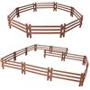 YeahBoom 40PCS Accessori per Recinto con Cancelletto,Ingresso Recinzione,Paddock Scuderia,Cavalli Playset,Giocattolo Recinto Fattoria,Plastica Fattoria Barn,Paddock Scuderia