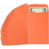 PATIKIL Buste per Soldi, 25Pz 8.89x5.7cm Buste Porta Denaro Busta Soldi Piccole per Contanti Lettera per Risparmio Regali Monete Assegni Biglietti Gioielli Passaporto Carta, Arancione