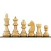 Sunrise Chess & Games Eleganti scacchi all'alba, Sunrise Chess & Games Cavaliere tedesco pezzi degli scacchi in acacia/bosso da 9,5 cm con regine aggiuntive