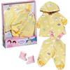 BABY born Deluxe Completo per la pioggia 836460 - Set da pioggia con impermeabile, pantaloni e stivali da pioggia per bambole fino a 43 cm - Età: 3+ anni