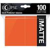 Ultra Pro - Eclipse Standard Matte Maniche 100 Pack - Zucca Arancione
