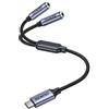 BENFEI Splitter audio USB C a doppio jack 3,5 mm, adattatore per cuffie per 2 persone, compatibile con iPhone 16/15 Pro Max/Pro/Plus, Samsung GalaxyS23/S22, iPad Pro, MacBook e altri dispositivi
