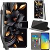 PHINIENLAND Cover per Samsung Galaxy S10e PU Pelle Custodia Flip Fiori