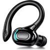 Amztour Auricolare Bluetooth senza fili V5.2 con microfono integrato Auricolare Mono Giro Orecchino 360° 20h di Lettura per iPhone Android PC Desktop Guida Affari Sport Riduzione del Rumore (nero)