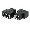CY Adattatore STP UTP Cat6 RJ45 8P8C Plug to Dual RJ45 Splitter Network Ethernet Patch Cord Adapter