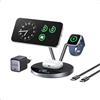 Anker Prime MagSafe Caricatore Stazione di Ricarica 3 in 1, Certificato Qi2 25 W, Compatibile MagSafe, Smart Display e Raffreddamento Attivo TEC, per iPhone 17 Pro Max/Serie 16-12/Apple Watch/AirPods