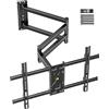 FORGING MOUNT Staffa da parete per TV a lunga portata, braccio lungo 1015 mm per TV da 37-75 pollici, staffa angolare per TV, 3 bracci articolati, supporto TV con movimento completo, orientabile