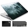 AMCJJ Custodia Rigida Compatibile con MacBook Pro 14 Pollici 2023 2022 2021 Release M3 A2918 A2992/M2 A2779/A2442 M1,Plastica Case Cover & EU Tastiera Cover & Screen Protecto,Foresta Nuvolosa 1