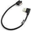 System-S Micro USB 3.0 a USB 3.0 cavo dati cavo corto ad angolare ad angolo retto 90 gradi 26 cm