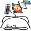 SAIJI Supporto tablet letto, supporto per tablet con design ergonomico migliorato, supporto portatile iPad letto adatto a telefoni, tablet, monitor portatili, Switch e altri dispositivi da 4,7-17,3