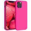 kwmobile Custodia Compatibile con Apple iPhone 12 Pro Max Cover - Back Case per Smartphone in Silicone TPU - Protezione Gommata - rosa shocking