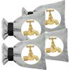 OFFCUP Copertura per Rubinetto, 4Pcs Esterno Calzini Rubinetto, Protezione Rubinetto Giardino, Copri Rubinetto Antigelo Impermeabile, Copertura del Rubinetto per Antigelo Invernale Universale(Grigio)