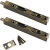 Zerniple 6 pollici acciaio inox scorrevole porta chiavistello bronzo filo bullone con viti per camera da letto, armadio