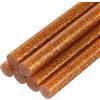 QUARKZMAN 6Pz Stick Colla a Caldo Mini per Pistola per Colle 7mm x 100mm Colla a Caldo Bastoncini Piccoli Ricariche, Glitterato Bronzo Oro