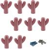 Zerniple Maniglie in ceramica rosa per porte, pomelli per armadi, per la camera dei bambini (8 pezzi)