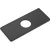 M METERXITY Piastra Di Copertura Per Rubinetto, 6 Pollici Quadrati 304 Acciaio Inossidabile Copertura Foro Piastra Di Copertura Per Rubinetto Bagno/Cucina [Nero]