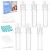 Aolso Colostrum Collector Kit 6ml, 6 pcs Riutilizzabile Contenitori Latte Materno in Silicone, Senza BPA, Contenitore Colostro con Panno di Cotone, Spazzola per la Pulizia, Etichette