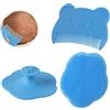 Aolso 2 Pezzi Spazzola per Bambini in Silicone, Set Pettine e Spazzola Neonato,Spazzola per Massaggio in Silicone, Spazzola Per il Bagno Del Bambino, Pettine Crosta Lattea, Adatto a Neonati (Blu)