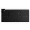 Klarstein Velaire Slim Piano Induzione 90cm - 4 Zone, 7000W Boost, Touch Slider, Timer & Blocco Bambini, Vetroceramica, Piastra Induzione Design Minimal, Rilevamento Pentole