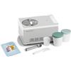 Springlane Kitchen SPRINGLANE Gelatiera e yogurtiera Elisa con compressore autoraffreddante (Argento/Contenitore Menta, 180W)