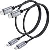 BENFEI Nuovo silicone Cavo USB C Ricarica Rapida (30CM 2Confezioni 10Gbps 60W), Cavo Tipo C Caricabatterie Cellulare für iPhone 15 Plus/Pro Max MacBook Pro iPad Pro Air 4 Samsung Galaxy S23+ S22 Ultra