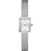 Rosefield Orologio da donna con bracciale in acciaio inossidabile color argento Mini Octagon 18.5mm