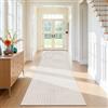 SHACOS Tappeto Corridoio Lungo 80x250 cm, Tappeti Passatoia Antiscivol, Moderno Tappeto Cucina Lavabile Pelo Corto, Tappeti Runner per Cucina, Ingresso, Camera da Letto, Beige