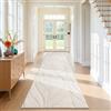 SHACOS Tappeto Corridoio Lungo 80x250 cm, Tappeti Passatoia Lavabile, Tappeto Cucina Antiscivolo Pelo Corto, Tappeti Runner per Ingresso, Cucina, Camera da Letto, Beige