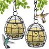 OFFCUP Mangiatoia per Uccelli, 2Pcs Mangiatoia per Palle, Strumento per l'alimentazione Degli Uccelli per Palle di Grasso, Mangiatoia per Uccellini da Esterno, per Recinzioni,Giardino, Fringuelli