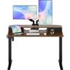 HUANUO 120 x 60 cm Scrivania con Cassetti, Supporto a Morsetto a C, Scrivania Regolabile in Altezza, Scrivania Stand Up per Ufficio Domestico con 4 Altezza