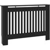 vidaXL Copertura per Radiatore Nera 112x19x81,5 cm in MDF