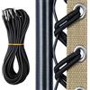 OFFCUP Corde Elastiche di Ricambio per Sedia a Gravità Zero, Nero, 4 Pezzi (2 x 2.45 m + 2 x 1.45m)