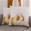 PETTI Artigiani Italiani - Coppia di Federe Cuscino Pasquali 45x45 cm in Microfibra, Cuscini Arredo di Pasqua, per Camera da Letto, Divano, Salotto, Set 2 Fodere Copricuscino, 100% Made in Italy