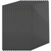 Relaxdays Set 10 Pannelli alveolari 6 mm per Serra, 121x60,5 cm, policarbonato, Antracite