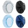 BEAUTAIL - Set di 4 spugne esfolianti in silicone per il corpo, schiuma ricca ed esfoliante con spazzola delicata o rete più solida, igieniche, resistenti, facili da pulire, 2 spazzole (nero+blu), 2