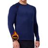SURFEASY Maglia Termica Uomo Manica Lunghe - Maglia Intimo Calda Elastico Traspirante Abbigliamento Termico Uomo Invernale Sportiva (Blu Scuro, M)
