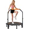 HOMCOM Rebounder pieghevole da 102 cm, trampolino fitness con manubrio
