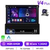 StarTech Autoradio - Lettore multimediale Android 13 da 1 DIN - Touchscreen da 17,8 cm 1024×600 - CarPlay wireless - 4 GB di RAM + 64 GB - Ingresso per telecamera posteriore AHD - GPS/WiFi - 4G + 64G CarPlay AHD
