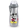 NUK Sports Cup borraccia per bambini | 24+ mesi | Beccuccio push-pull anti-goccia | Clip e coperchio protettivo | 450 ml | Disney Topolino