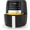 Salter EK6179VDE Friggitrice ad aria digitale - Friggitrice senza olio da 5.7 litri, 12 funzioni di cottura, display digitale a LED, griglia di cottura antiaderente rimovibile, 1500 W