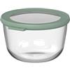 Mepal - Contenitore per alimenti rotondo in vetro Cirqula - Contenitori per la cottura dei pasti - Resistente alla temperatura: fino a 550 °C - Adatto per forno, microonde e lavastoviglie - 1000 ml