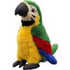 champracer Peluche a forma di pappagallo per bambini, morbido peluche per bambini, lunghezza 30 cm, blu, giallo, pappagallo, parrot, peluche per bambini, ragazze, ragazzi (30 cm, verde)