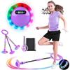 MEISHANG Swing Wheel con ruota luminosa, Swing Wheel con contatore, trottola per bambini, anello lampeggiante, pieghevole, regalo per ragazze 3 anni (viola/1 pezzo)