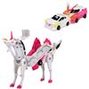 FCXVXCL Unicorno Trasforma Macchina Giocattoli, 2 pezzi Giocattoli Trasformatori Combinati per Auto, 2 in 1 Robot Giocattolo, Trasformazione Auto Giochi Bambini, Giocattolo Regalo per Ragazzi Ragazze