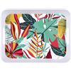 HOME DECO FACTORY, KA0478, Vassoio Exotic Paradise 41x32 cm - Design Tropicale colorato, Riutilizzabile e Facile da Pulire, Ideale per Picnic e Feste, Multicolore