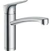 hansgrohe Logis M31 - Rubinetto da cucina per installazione sotto finestra (1 getto), Miscelatore cucina pieghevole con altezza bocca 160 mm, Rubinetto monocomando con bocca girevole, cromo