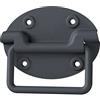 Alberts 347840 Maniglia a Scatola, zincata, plastificata Grigio Grafite